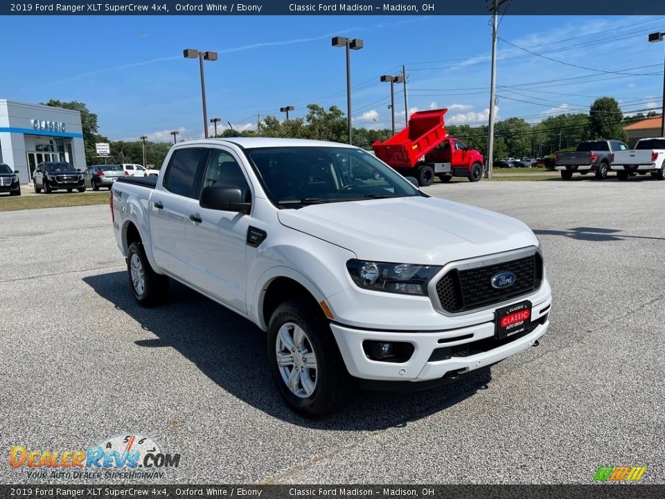 2019 Ford Ranger XLT SuperCrew 4x4 Oxford White / Ebony Photo #2