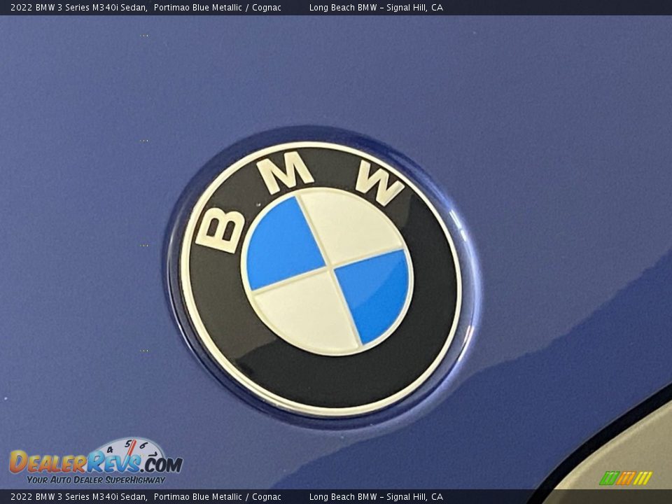 2022 BMW 3 Series M340i Sedan Portimao Blue Metallic / Cognac Photo #5