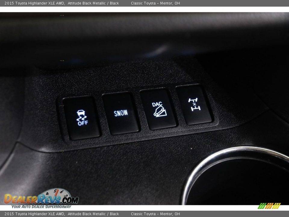 2015 Toyota Highlander XLE AWD Attitude Black Metallic / Black Photo #15