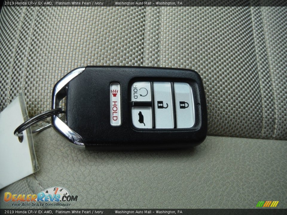 2019 Honda CR-V EX AWD Platinum White Pearl / Ivory Photo #33