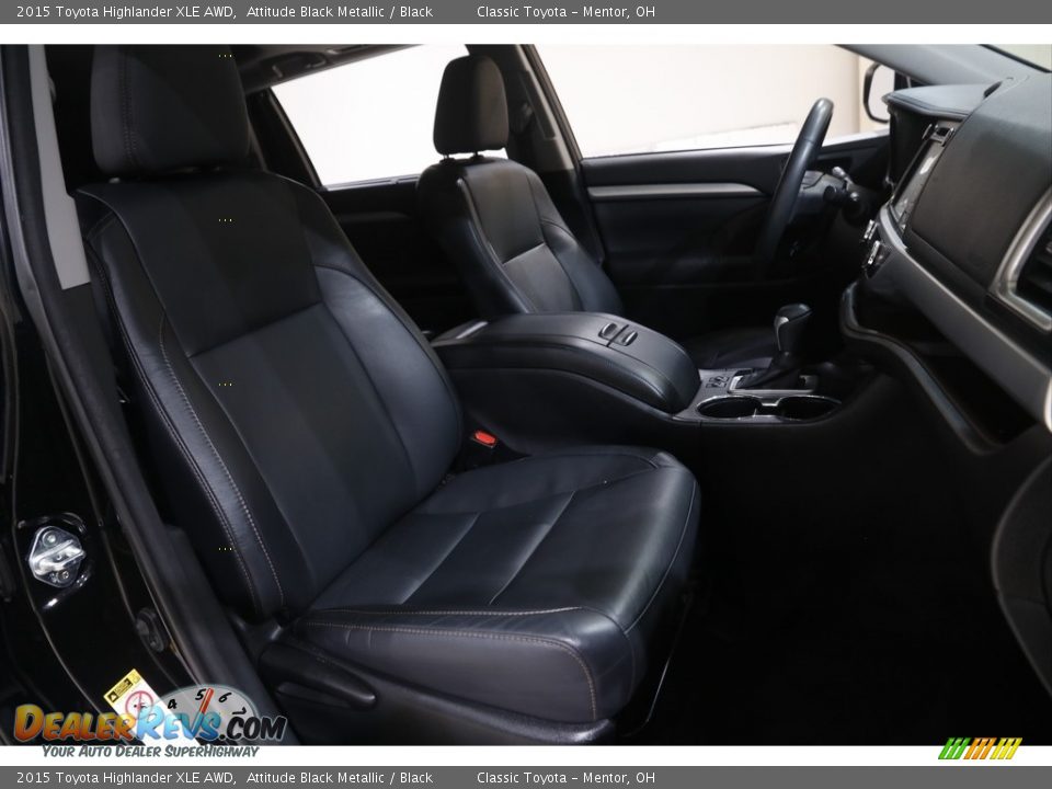 2015 Toyota Highlander XLE AWD Attitude Black Metallic / Black Photo #16