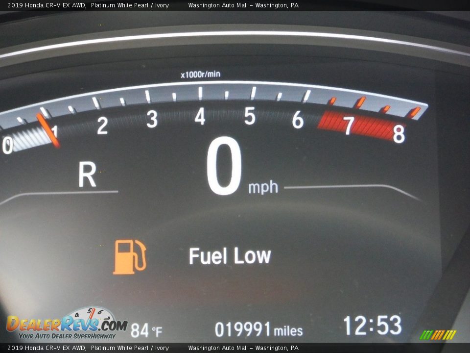 2019 Honda CR-V EX AWD Platinum White Pearl / Ivory Photo #35