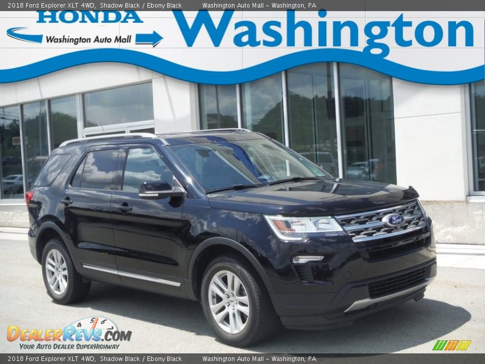 2018 Ford Explorer XLT 4WD Shadow Black / Ebony Black Photo #1