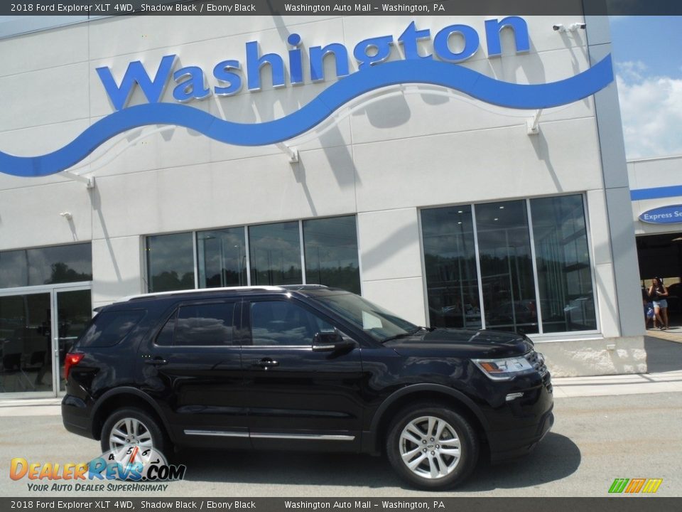 2018 Ford Explorer XLT 4WD Shadow Black / Ebony Black Photo #2