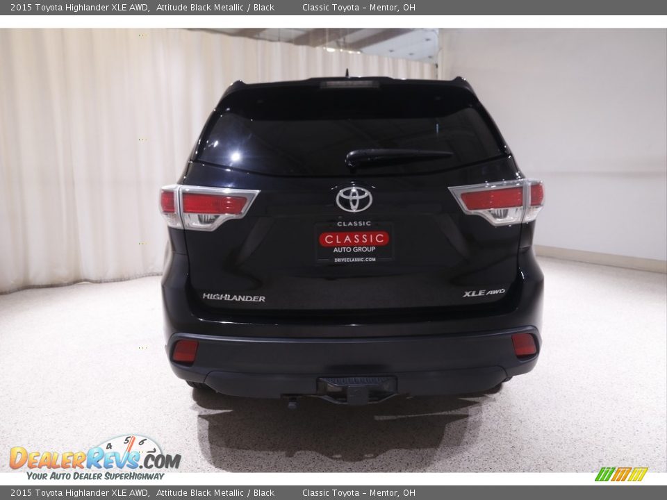 2015 Toyota Highlander XLE AWD Attitude Black Metallic / Black Photo #20