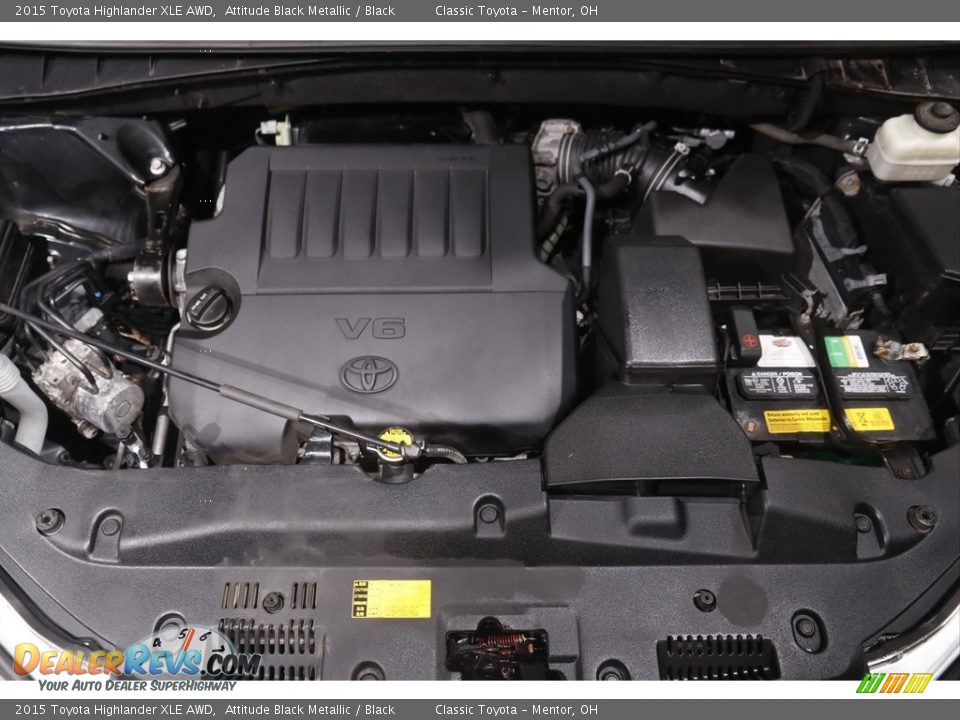 2015 Toyota Highlander XLE AWD Attitude Black Metallic / Black Photo #21