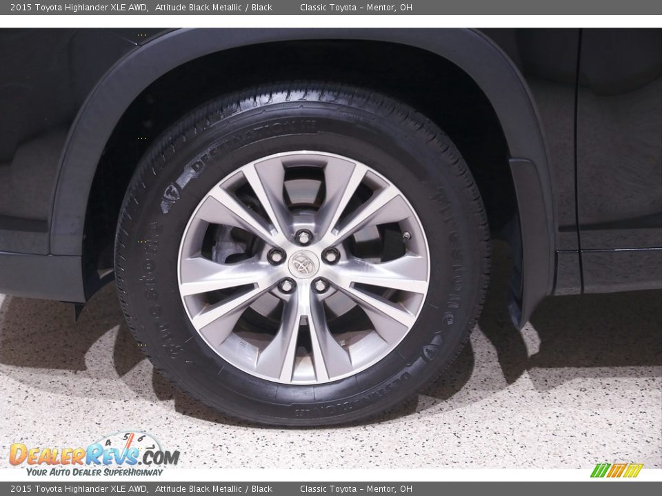 2015 Toyota Highlander XLE AWD Attitude Black Metallic / Black Photo #22