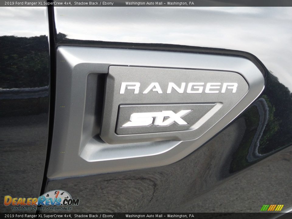 2019 Ford Ranger XL SuperCrew 4x4 Shadow Black / Ebony Photo #10