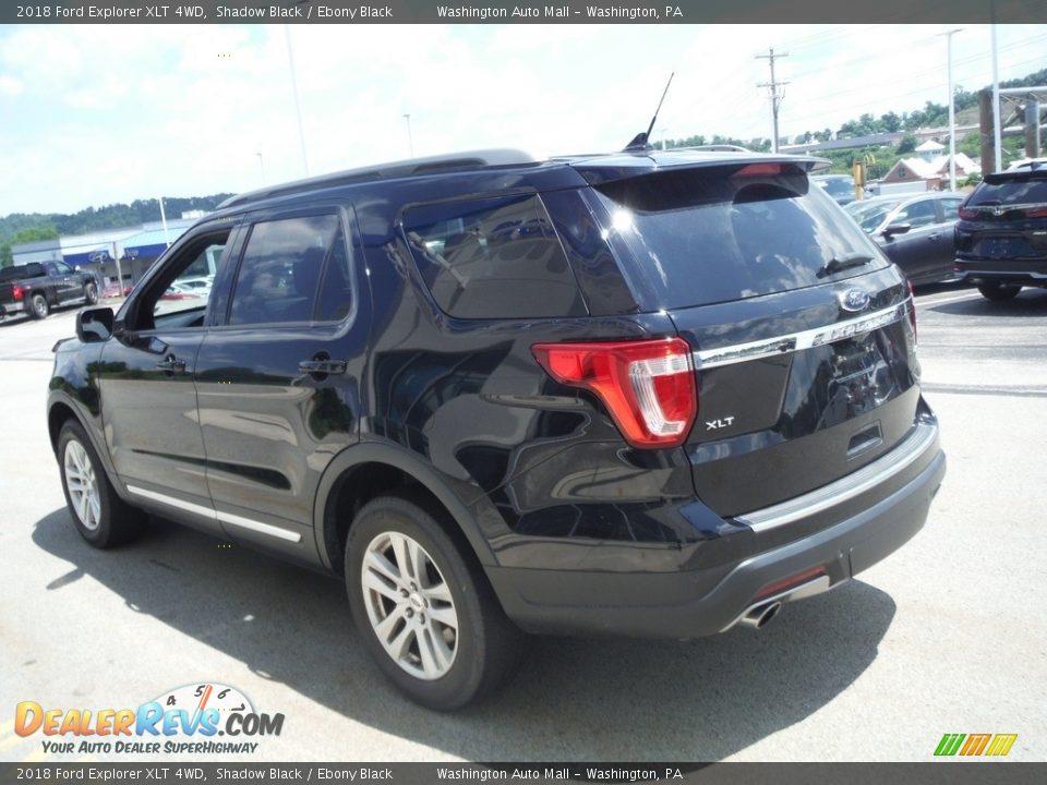 2018 Ford Explorer XLT 4WD Shadow Black / Ebony Black Photo #7