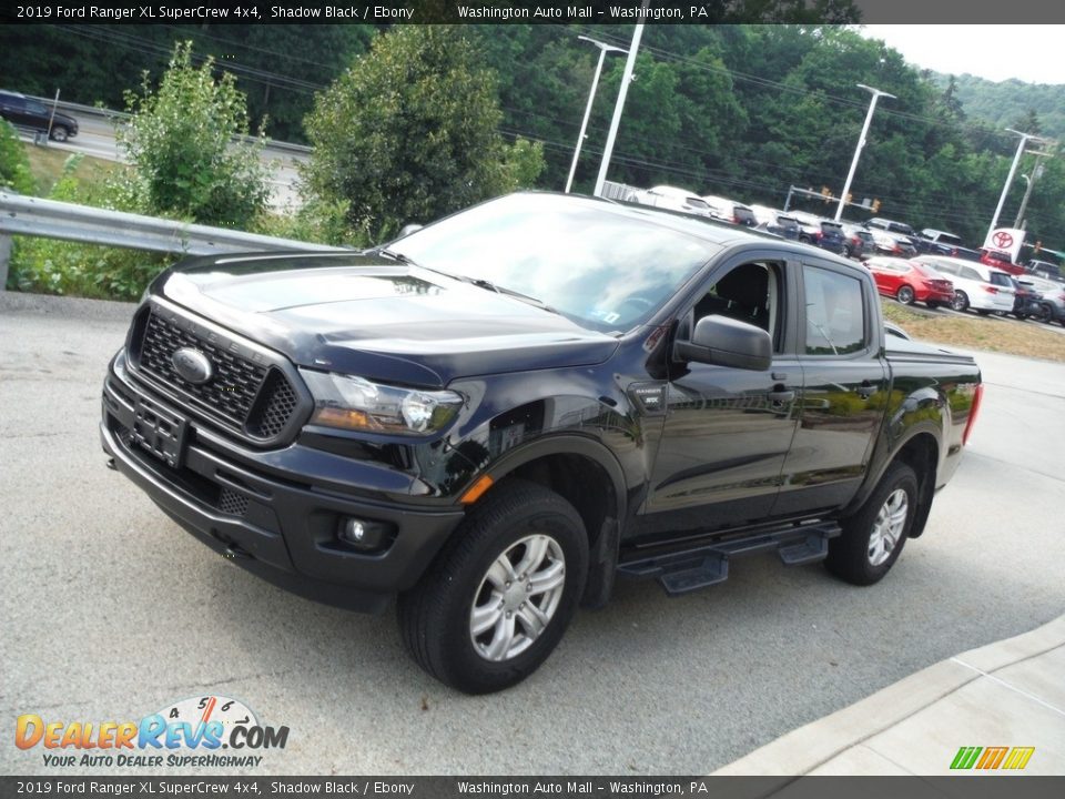 2019 Ford Ranger XL SuperCrew 4x4 Shadow Black / Ebony Photo #12