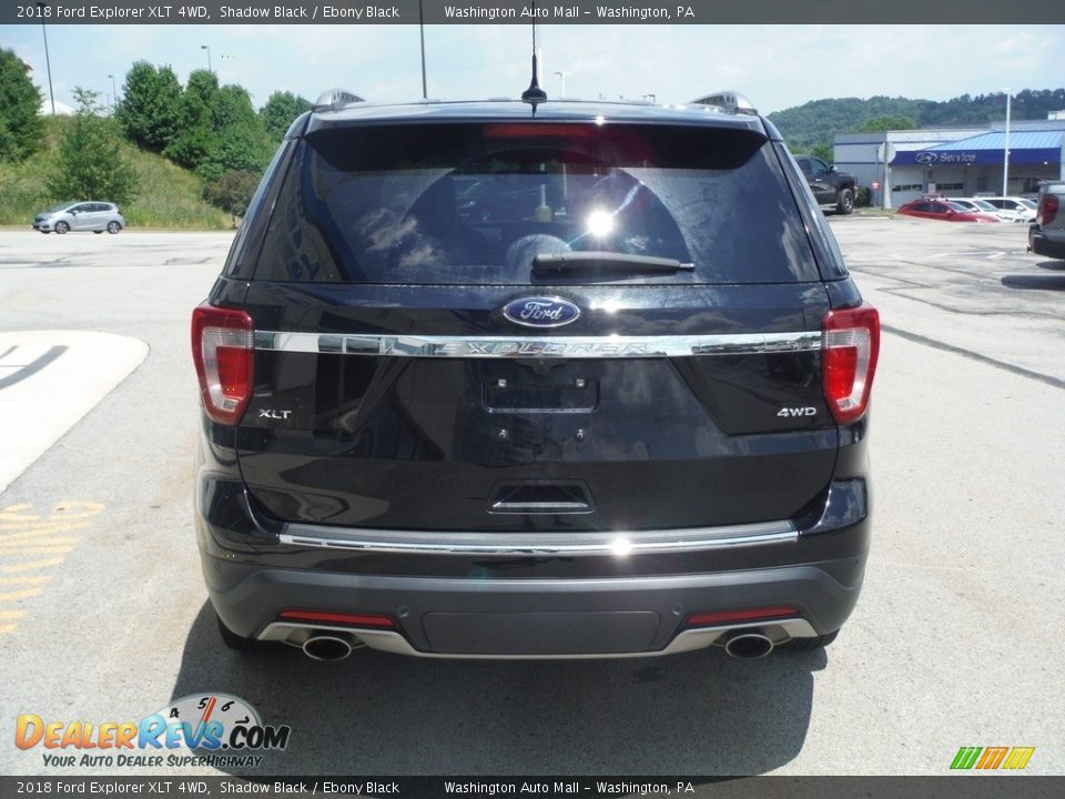 2018 Ford Explorer XLT 4WD Shadow Black / Ebony Black Photo #8