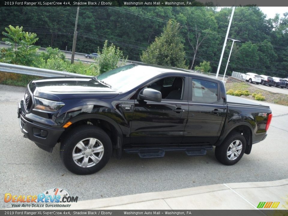 2019 Ford Ranger XL SuperCrew 4x4 Shadow Black / Ebony Photo #14