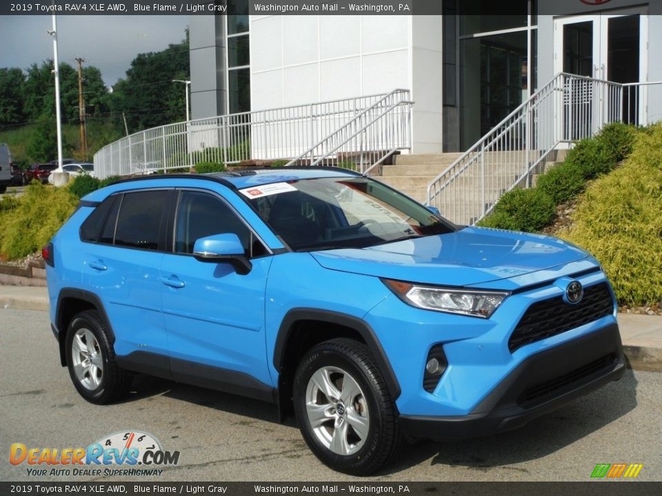 2019 Toyota RAV4 XLE AWD Blue Flame / Light Gray Photo #1