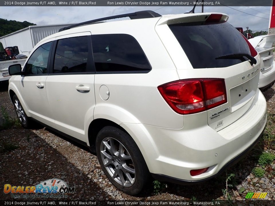 2014 Dodge Journey R/T AWD White / R/T Black/Red Photo #2