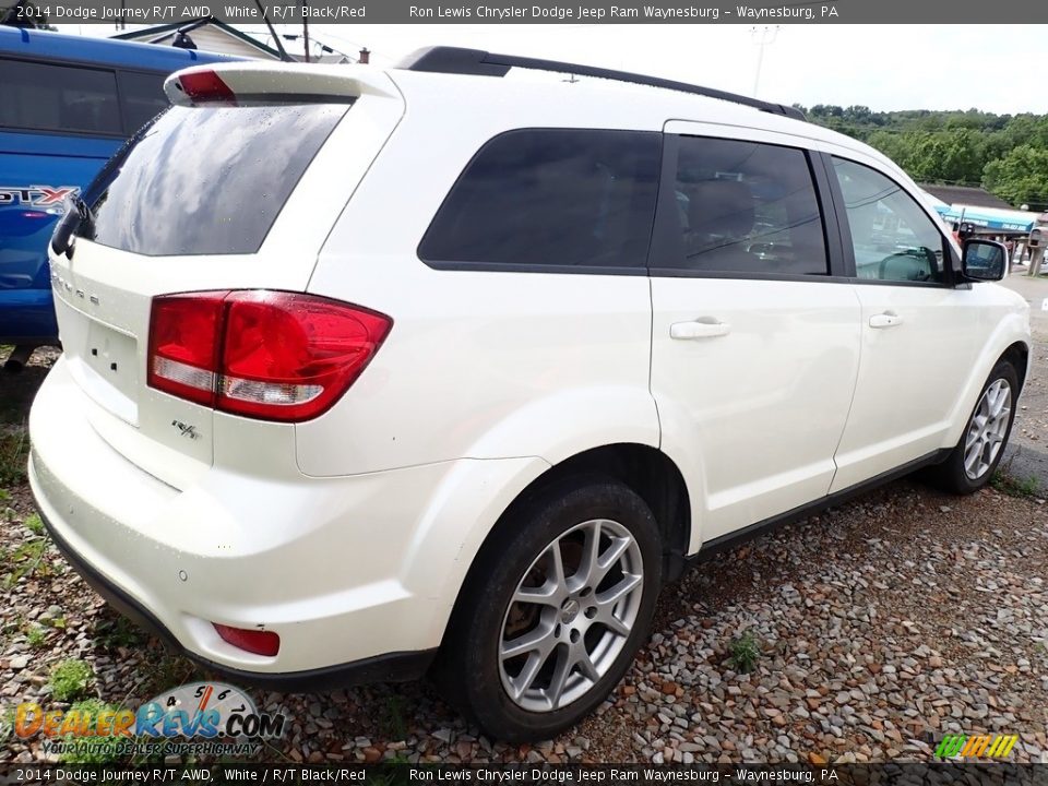 2014 Dodge Journey R/T AWD White / R/T Black/Red Photo #3