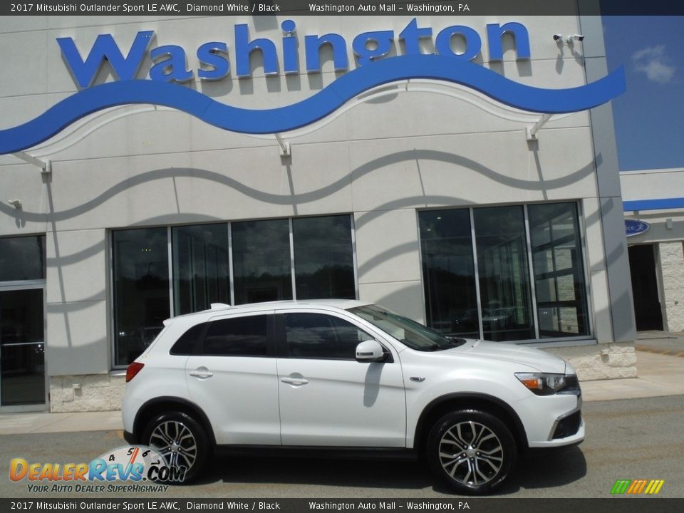 2017 Mitsubishi Outlander Sport LE AWC Diamond White / Black Photo #1