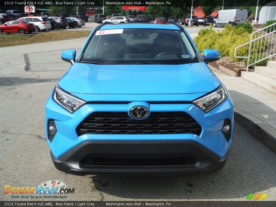 2019 Toyota RAV4 XLE AWD Blue Flame / Light Gray Photo #12