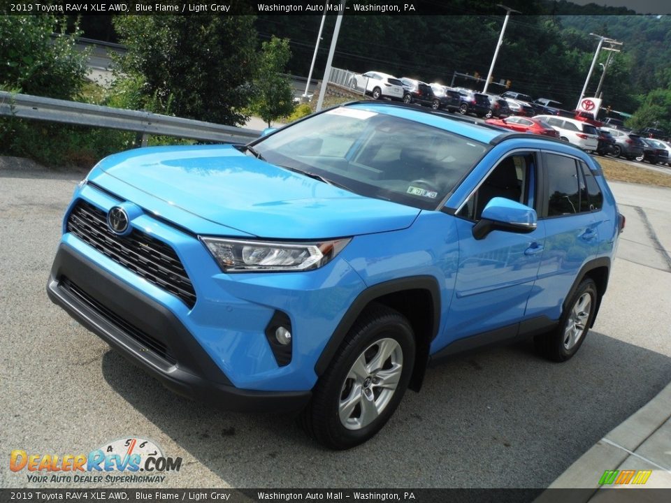 2019 Toyota RAV4 XLE AWD Blue Flame / Light Gray Photo #13