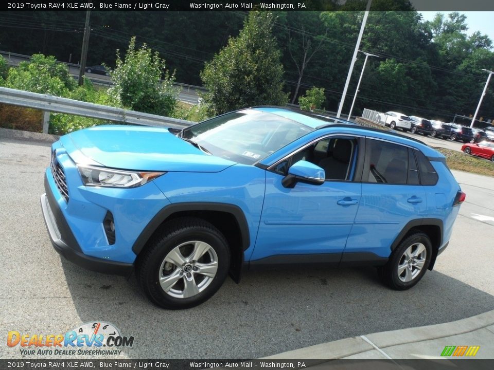 2019 Toyota RAV4 XLE AWD Blue Flame / Light Gray Photo #14