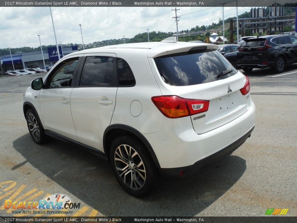 2017 Mitsubishi Outlander Sport LE AWC Diamond White / Black Photo #6