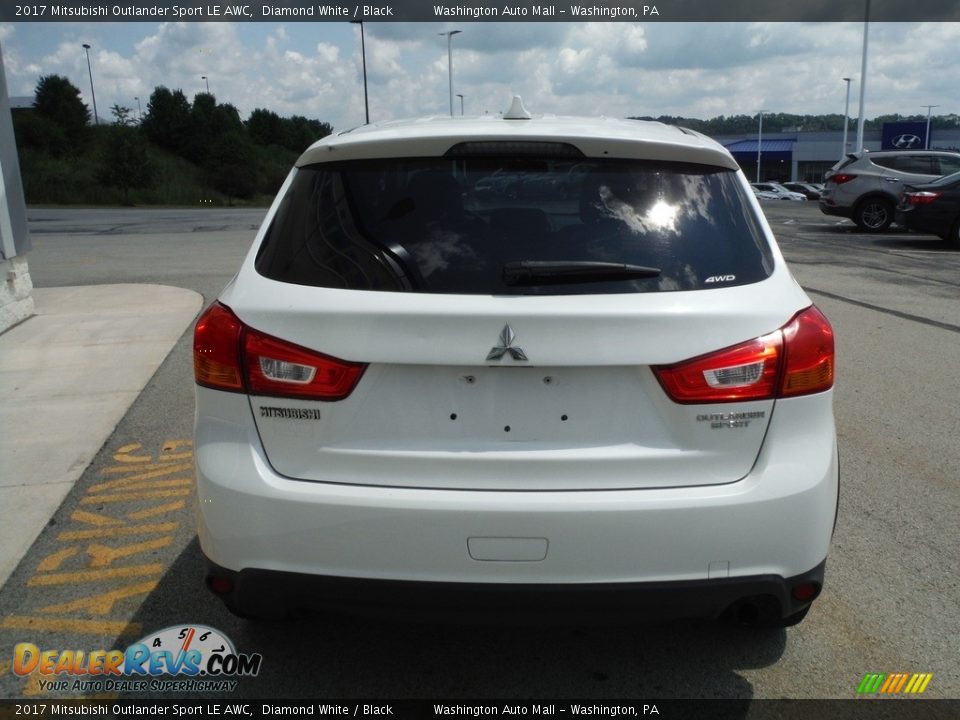 2017 Mitsubishi Outlander Sport LE AWC Diamond White / Black Photo #7