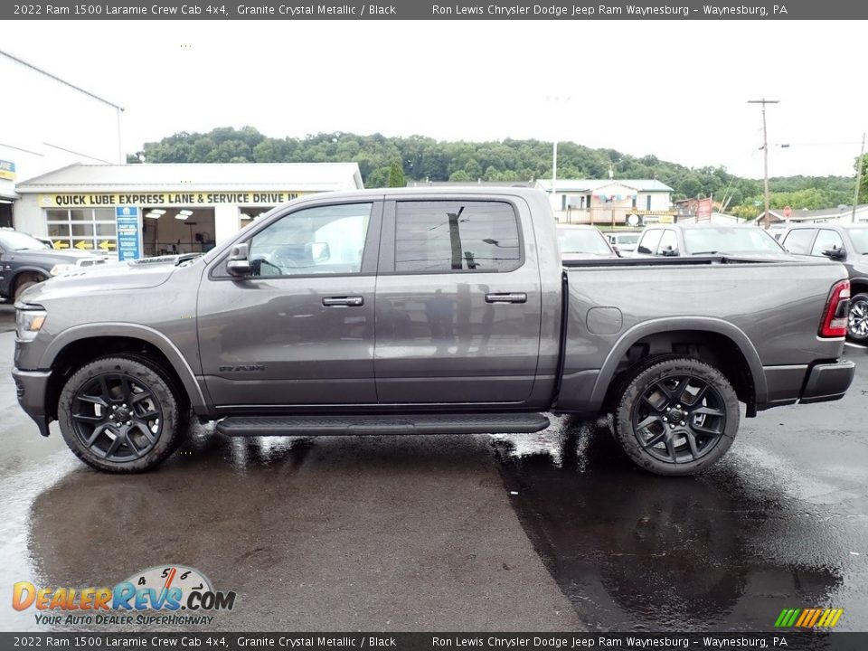 2022 Ram 1500 Laramie Crew Cab 4x4 Granite Crystal Metallic / Black Photo #2