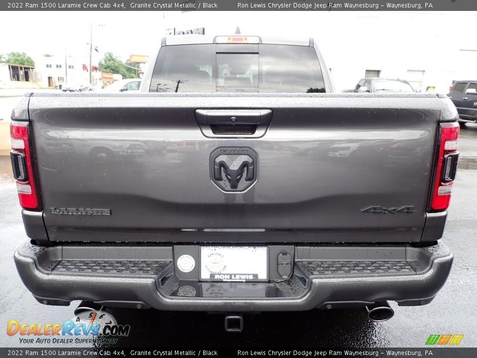 2022 Ram 1500 Laramie Crew Cab 4x4 Granite Crystal Metallic / Black Photo #4