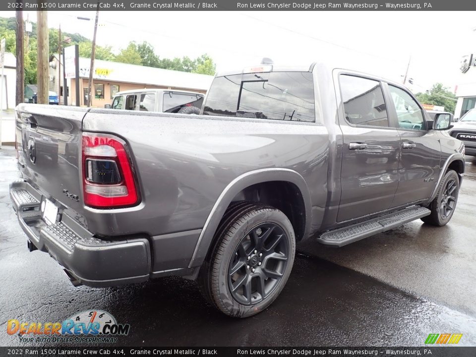 2022 Ram 1500 Laramie Crew Cab 4x4 Granite Crystal Metallic / Black Photo #5