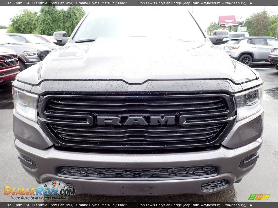 2022 Ram 1500 Laramie Crew Cab 4x4 Granite Crystal Metallic / Black Photo #8