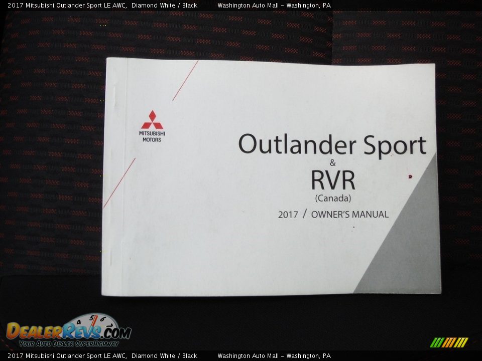 2017 Mitsubishi Outlander Sport LE AWC Diamond White / Black Photo #24