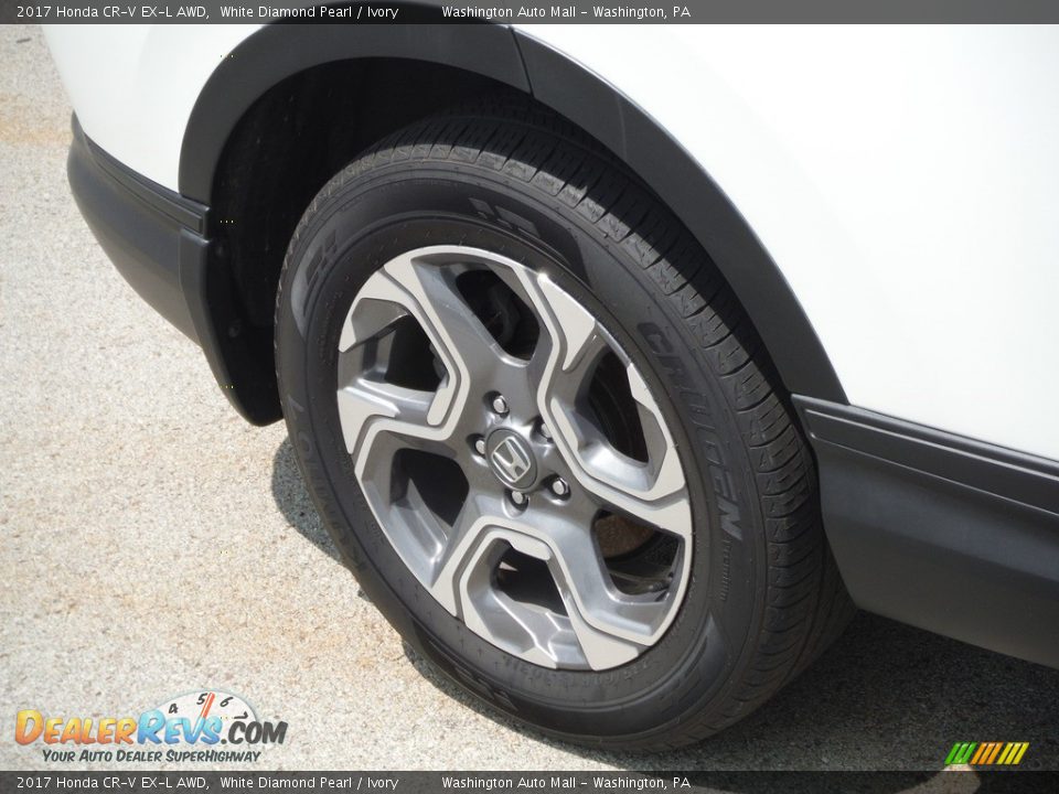 2017 Honda CR-V EX-L AWD White Diamond Pearl / Ivory Photo #3