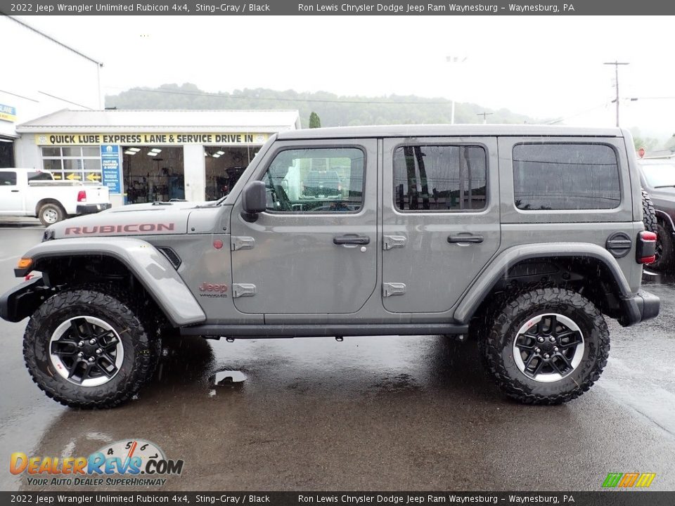 2022 Jeep Wrangler Unlimited Rubicon 4x4 Sting-Gray / Black Photo #2