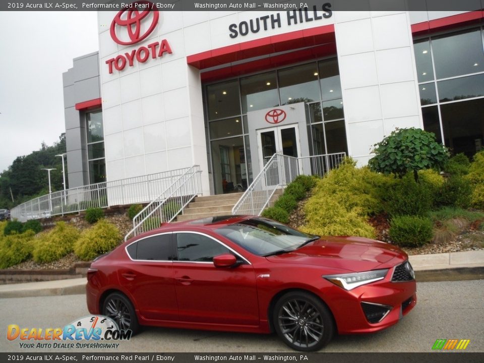 2019 Acura ILX A-Spec Performance Red Pearl / Ebony Photo #2