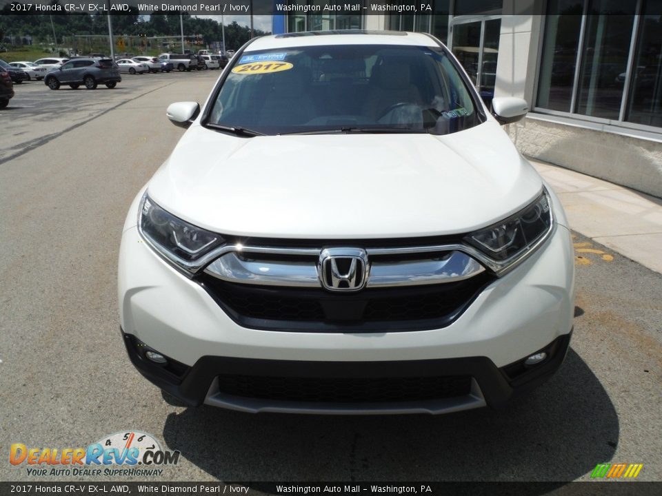 2017 Honda CR-V EX-L AWD White Diamond Pearl / Ivory Photo #5