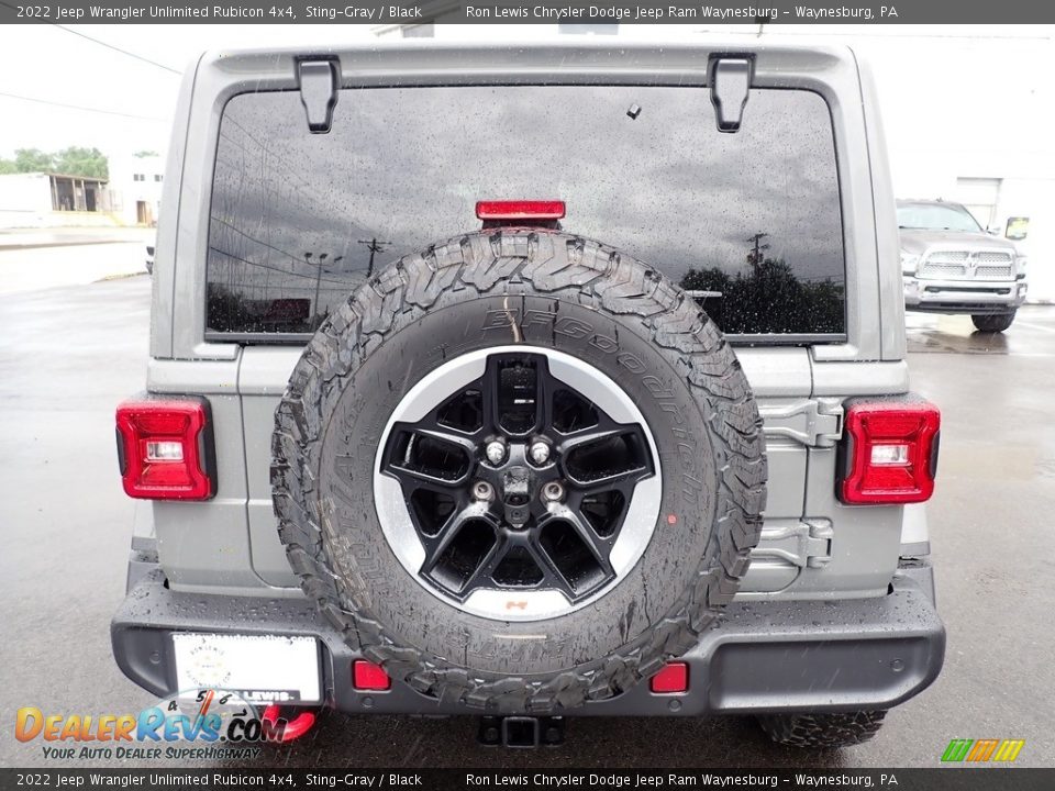 2022 Jeep Wrangler Unlimited Rubicon 4x4 Sting-Gray / Black Photo #4