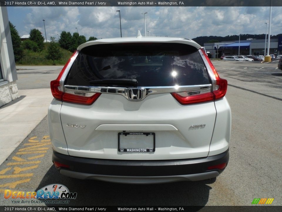 2017 Honda CR-V EX-L AWD White Diamond Pearl / Ivory Photo #9