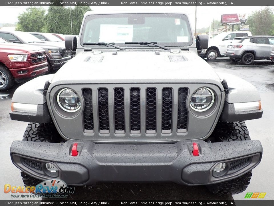 2022 Jeep Wrangler Unlimited Rubicon 4x4 Sting-Gray / Black Photo #9