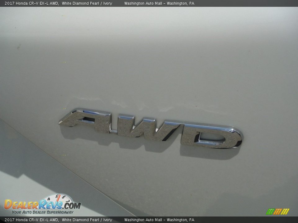 2017 Honda CR-V EX-L AWD White Diamond Pearl / Ivory Photo #11