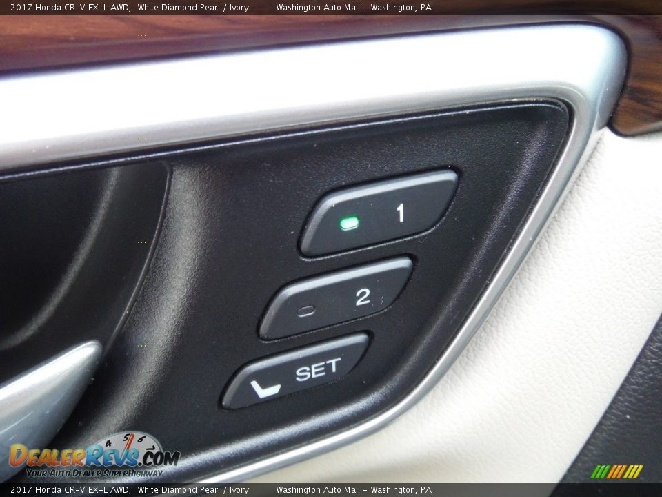 2017 Honda CR-V EX-L AWD White Diamond Pearl / Ivory Photo #14