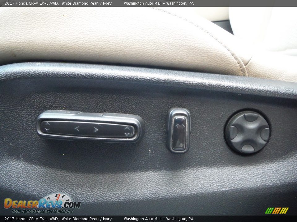 2017 Honda CR-V EX-L AWD White Diamond Pearl / Ivory Photo #18