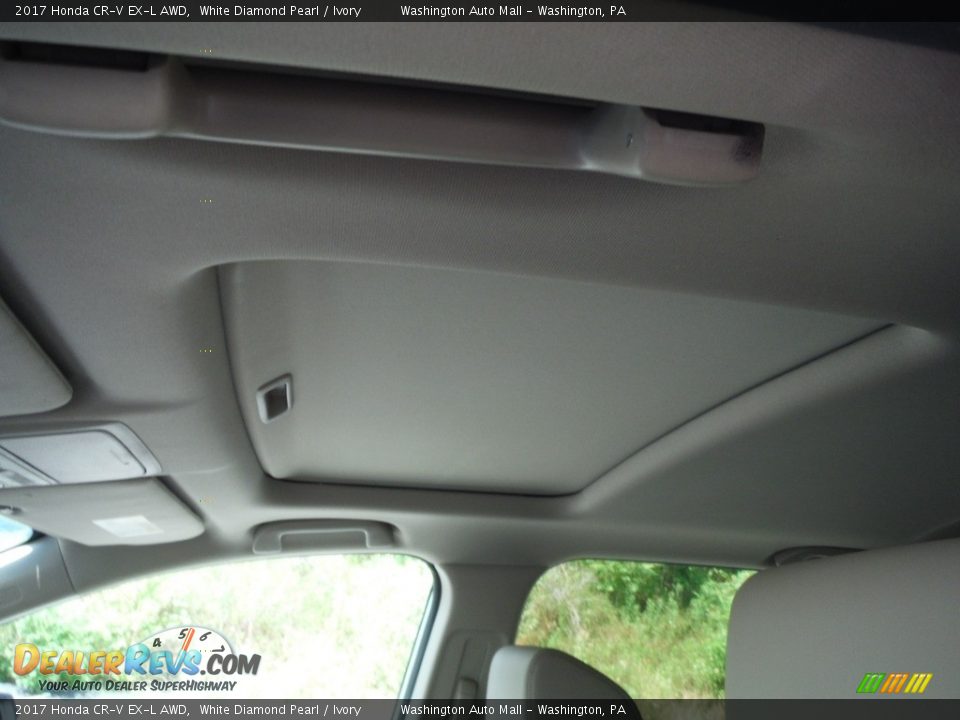2017 Honda CR-V EX-L AWD White Diamond Pearl / Ivory Photo #19