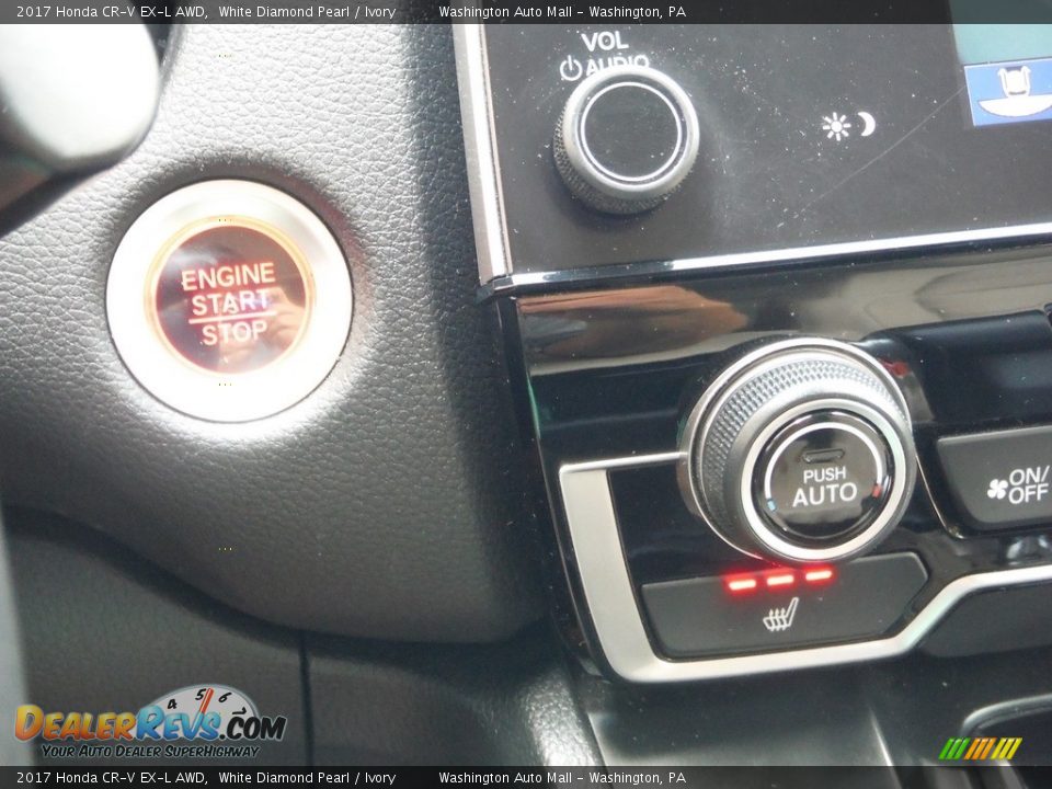 2017 Honda CR-V EX-L AWD White Diamond Pearl / Ivory Photo #21