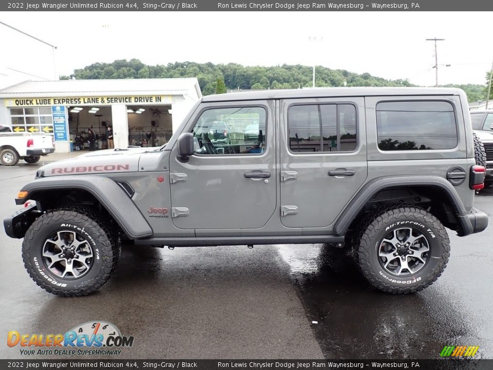 2022 Jeep Wrangler Unlimited Rubicon 4x4 Sting-Gray / Black Photo #2