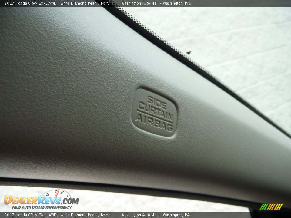2017 Honda CR-V EX-L AWD White Diamond Pearl / Ivory Photo #26
