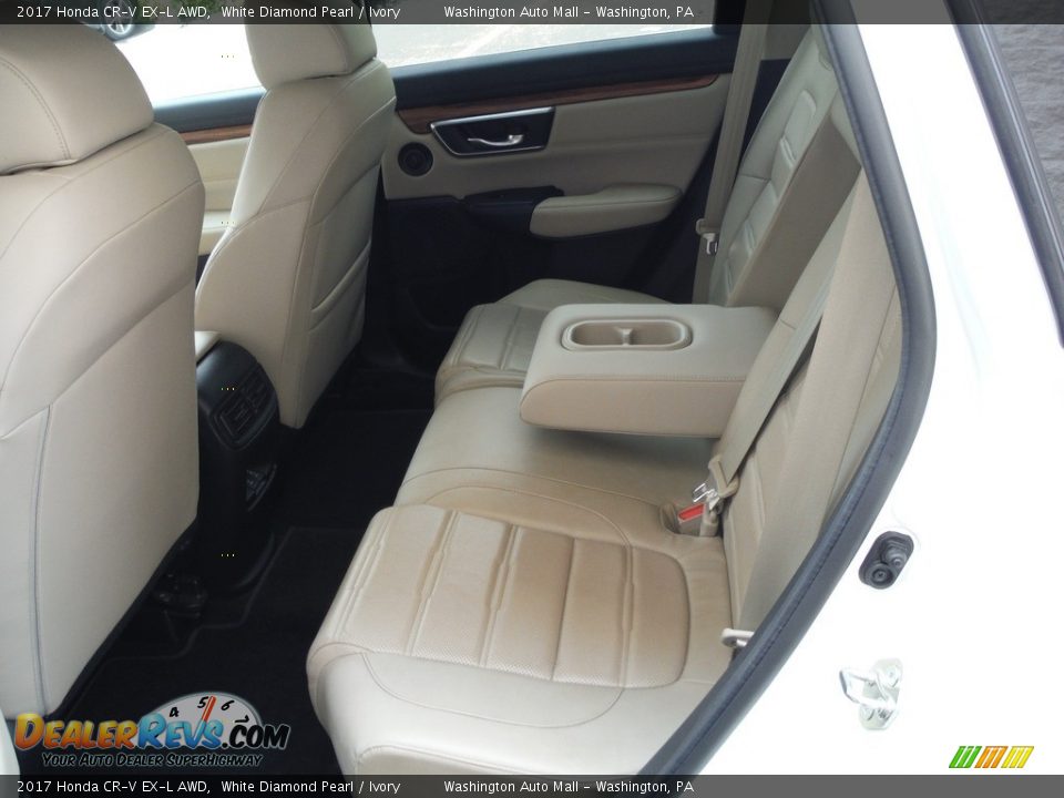 2017 Honda CR-V EX-L AWD White Diamond Pearl / Ivory Photo #27