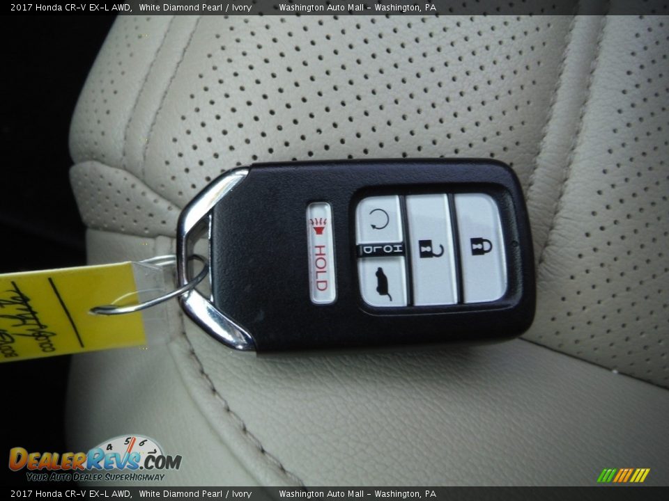 2017 Honda CR-V EX-L AWD White Diamond Pearl / Ivory Photo #31