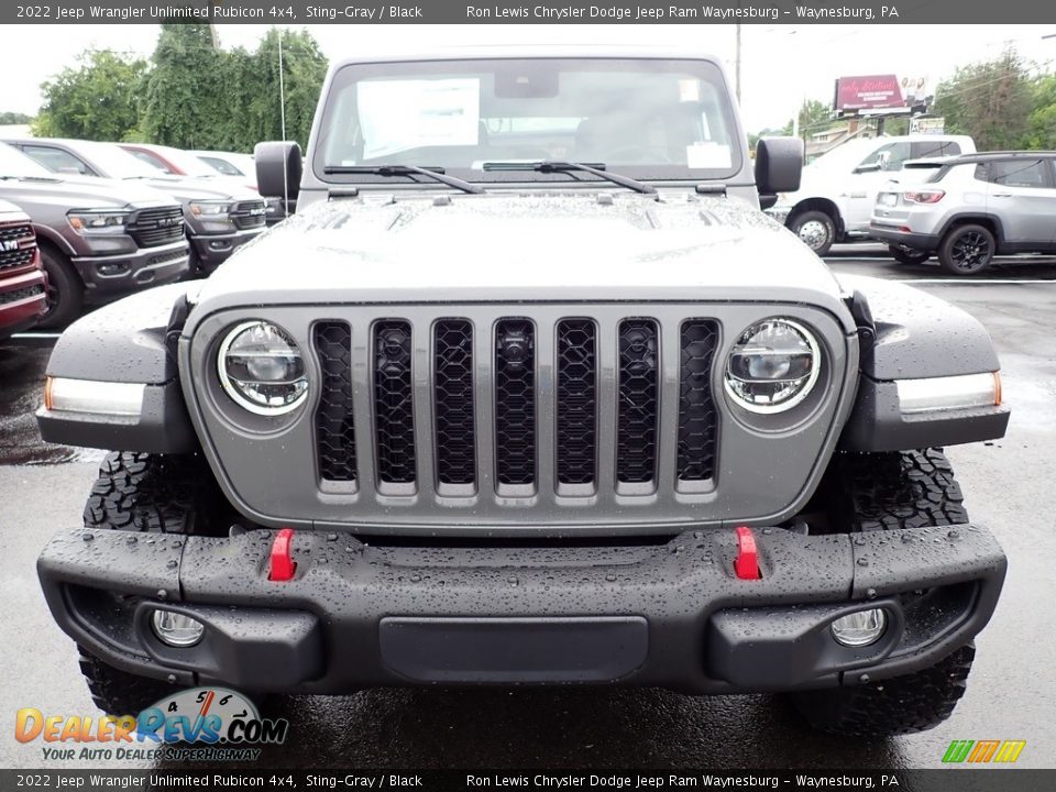 2022 Jeep Wrangler Unlimited Rubicon 4x4 Sting-Gray / Black Photo #9