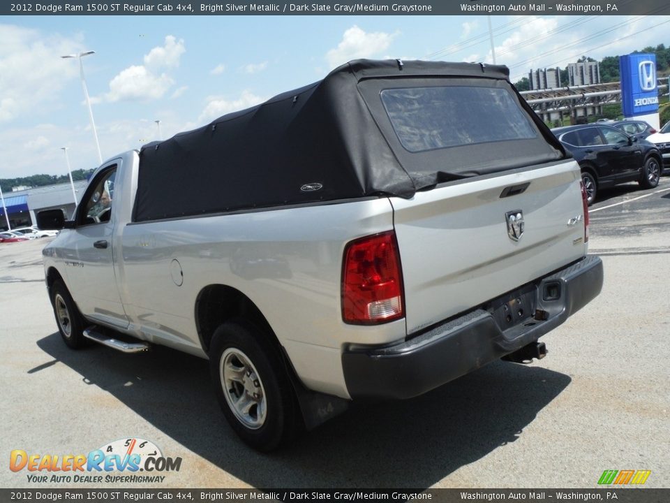 2012 Dodge Ram 1500 ST Regular Cab 4x4 Bright Silver Metallic / Dark Slate Gray/Medium Graystone Photo #8