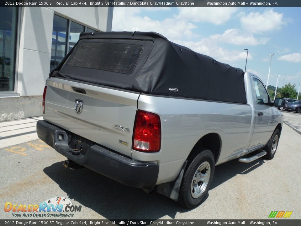 2012 Dodge Ram 1500 ST Regular Cab 4x4 Bright Silver Metallic / Dark Slate Gray/Medium Graystone Photo #10