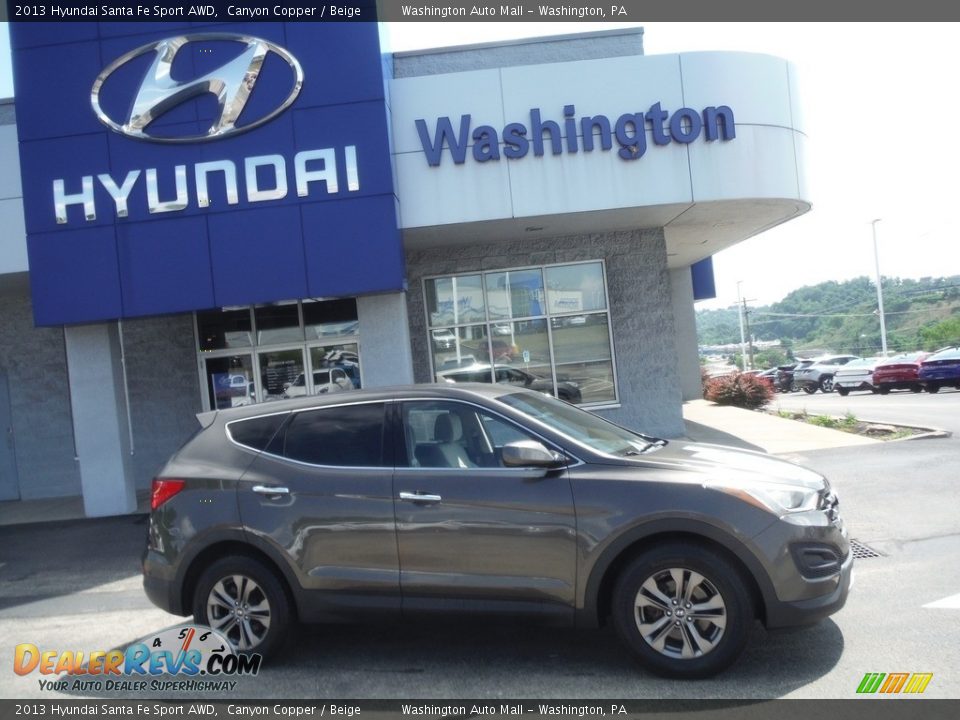 2013 Hyundai Santa Fe Sport AWD Canyon Copper / Beige Photo #2